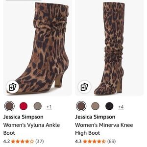 Chic Leopard Print Heeled Boots